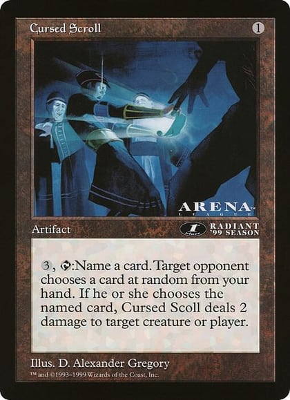 Cursed Scroll (1st Place) (Arena League), Oversize Cards #21486