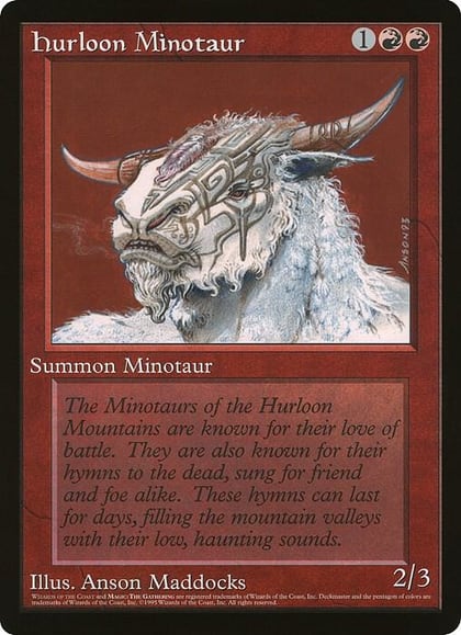 Hurloon Minotaur (Wizards of the Coast Caravan Tours), Oversize Cards #21501