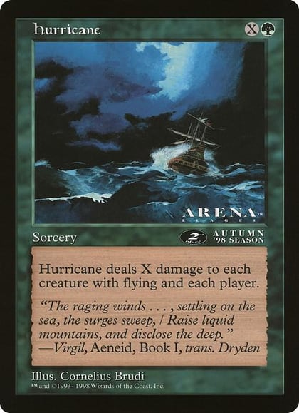 Hurricane (2nd Place) (Arena League), Oversize Cards #21502