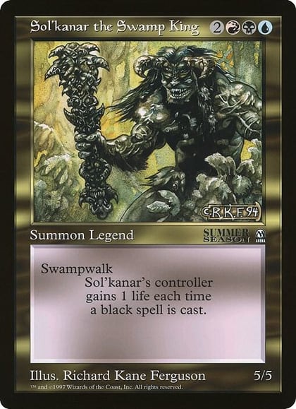 Sol'kanar the Swamp King (Arena League), Oversize Cards #21538