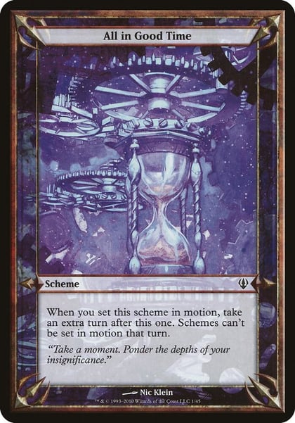 All in Good Time (Archenemy), Oversize Cards #37089