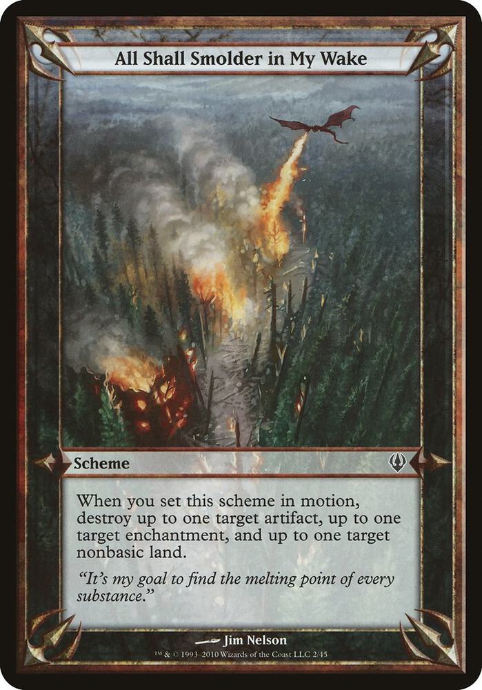 All Shall Smolder in My Wake (Archenemy), Oversize Cards #37090
