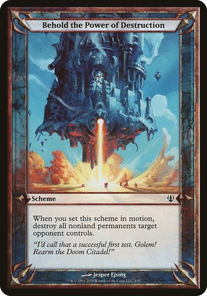Behold the Power of Destruction (Archenemy), Oversize Cards #37102