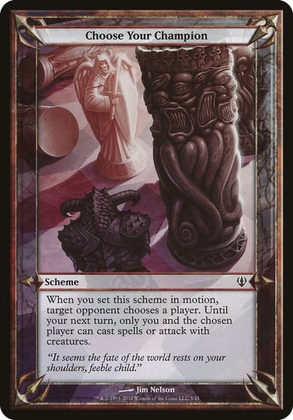 Choose Your Champion (Archenemy), Oversize Cards #37110