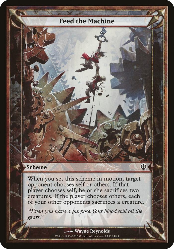 Feed the Machine (Archenemy), Oversize Cards #37129