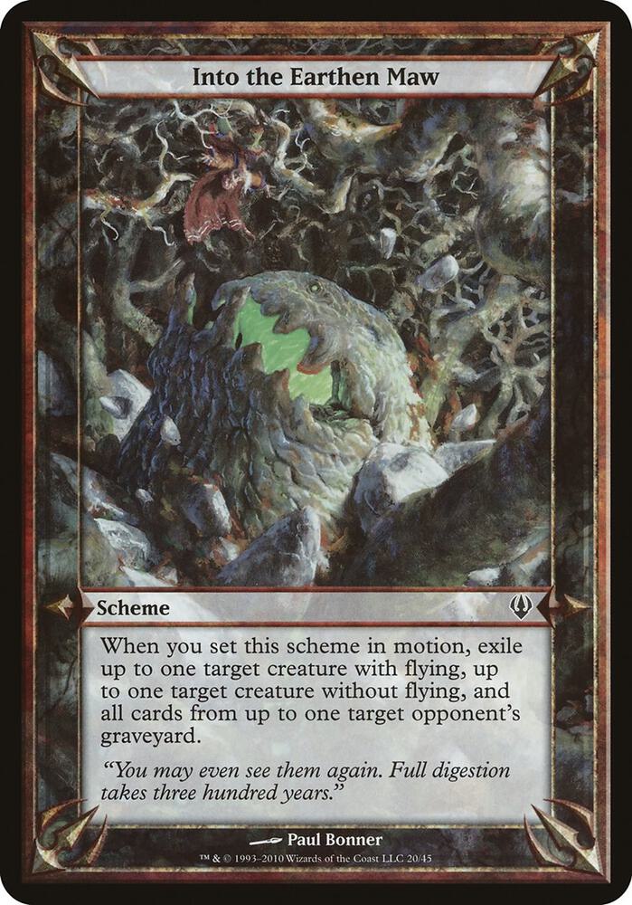 Into the Earthen Maw (Archenemy), Oversize Cards #37160