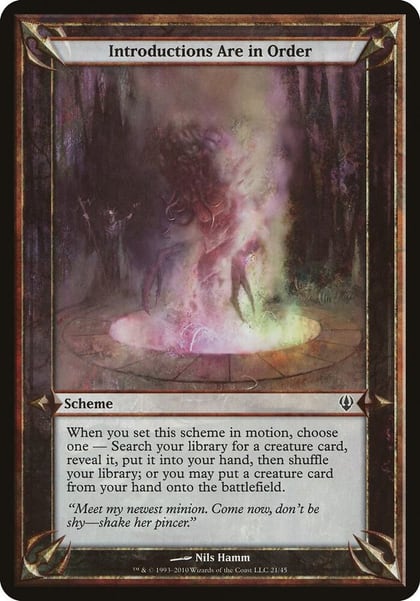 Introductions Are in Order (Archenemy), Oversize Cards #37161