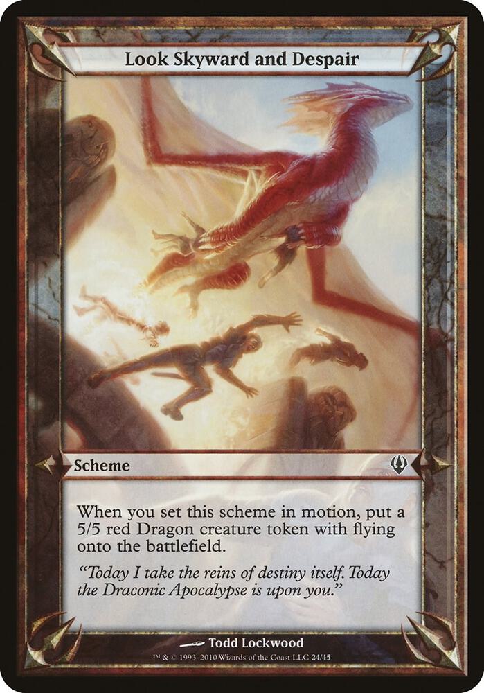 Look Skyward and Despair (Archenemy), Oversize Cards #37177