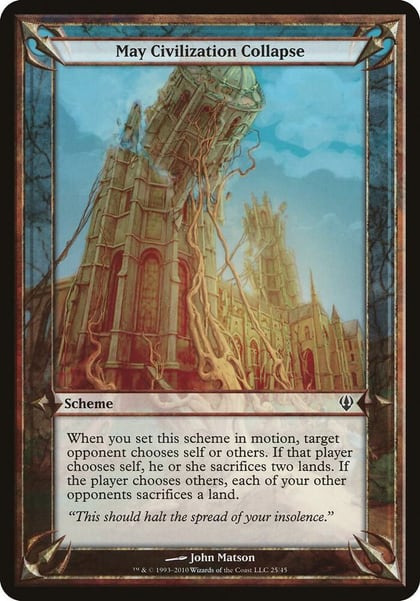 May Civilization Collapse (Archenemy), Oversize Cards #37182