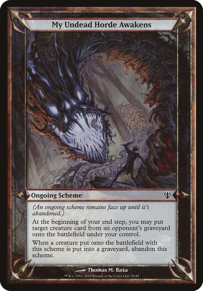 My Undead Horde Awakens (Archenemy), Oversize Cards #37192