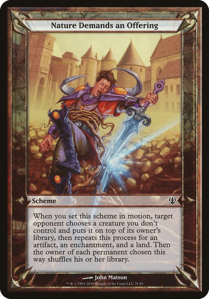 Nature Demands an Offering (Archenemy), Oversize Cards #37195