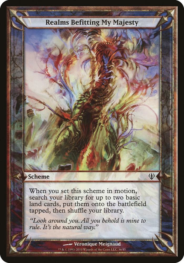 Realms Befitting My Majesty (Archenemy), Oversize Cards #37210