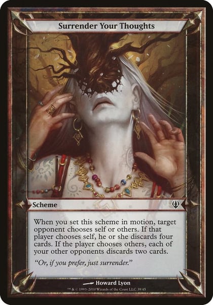 Surrender Your Thoughts (Archenemy), Oversize Cards #37234