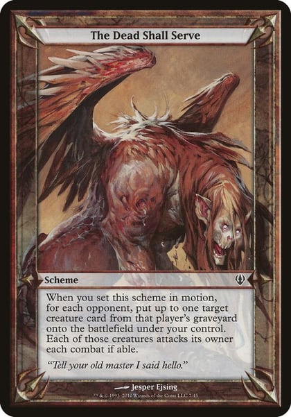 The Dead Shall Serve (Archenemy), Oversize Cards #37241