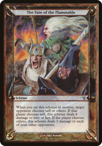 The Fate of the Flammable (Archenemy), Oversize Cards #37242