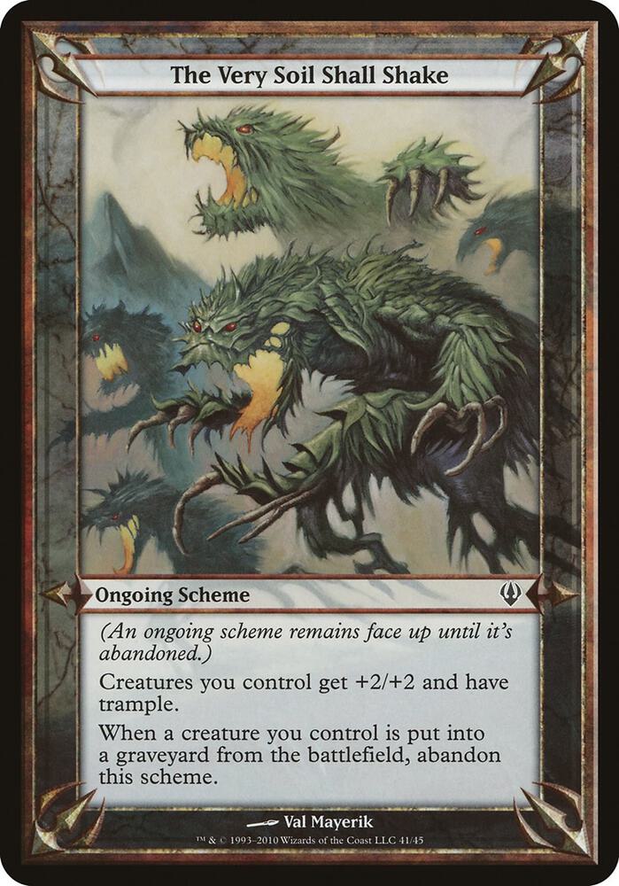 The Very Soil Shall Shake (Archenemy), Oversize Cards #37245