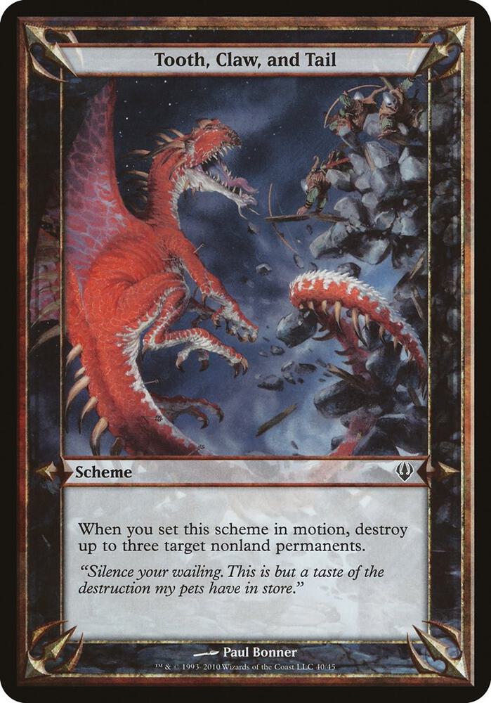 Tooth, Claw, and Tail (Archenemy), Oversize Cards #37249