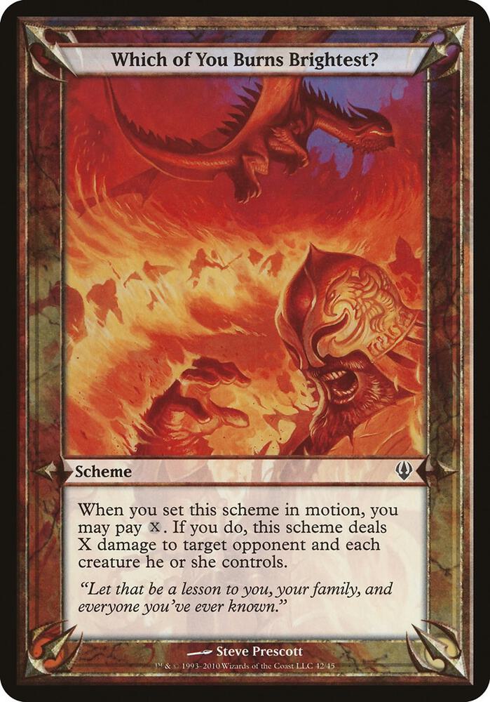 Which of You Burns Brightest? (Archenemy), Oversize Cards #37264