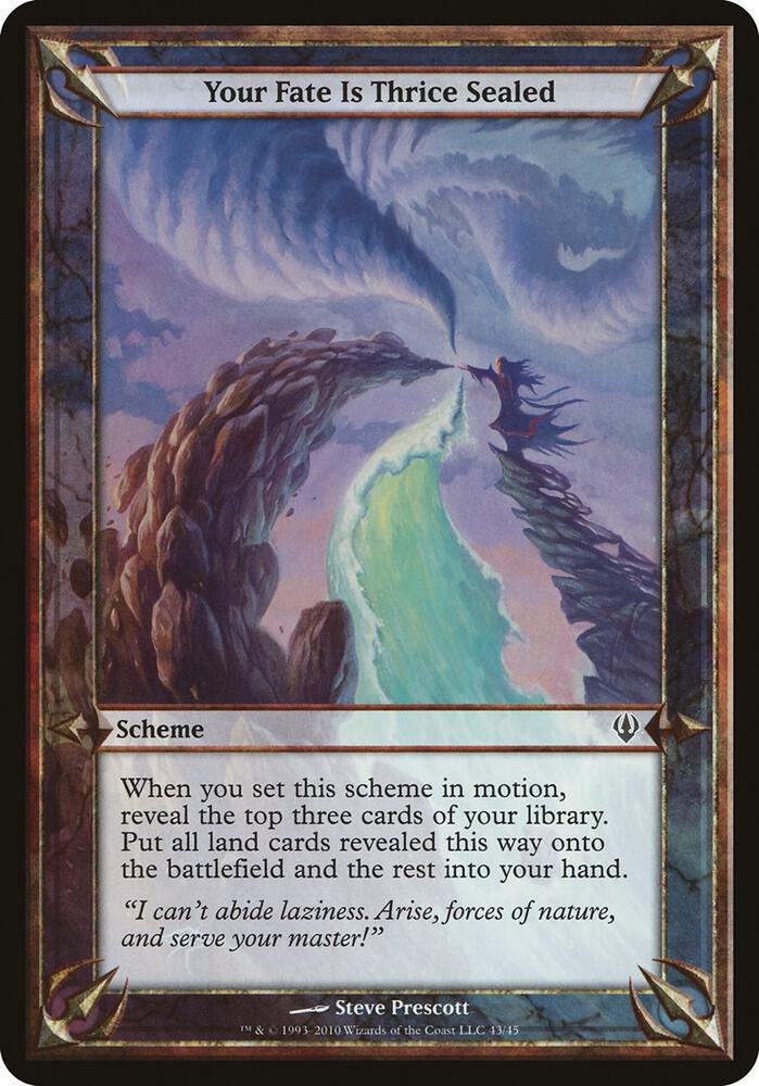 Your Fate Is Thrice Sealed (Archenemy), Oversize Cards #37267