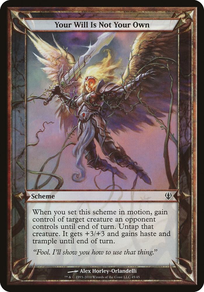 Your Will Is Not Your Own (Archenemy), Oversize Cards #37269