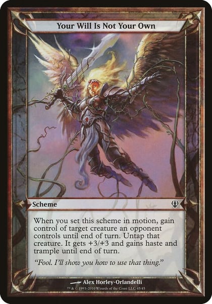 Your Will Is Not Your Own (Archenemy), Oversize Cards #37269