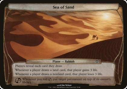 Sea of Sand (Planechase), Oversize Cards #37297