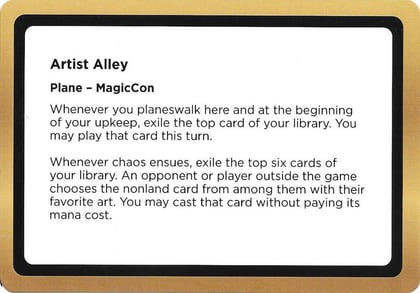 Artist Alley (Black Lotus Unknown Planechase), Oversize Cards #686469