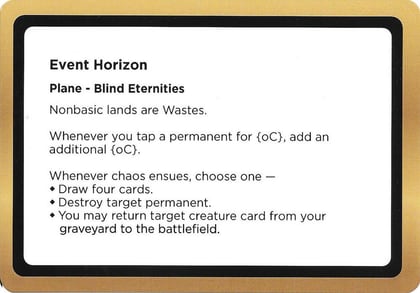 Event Horizon (Black Lotus Unknown Planechase), Oversize Cards #686472
