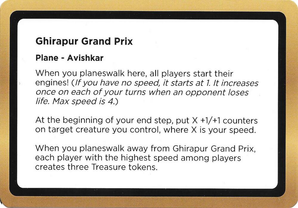 Ghirapur Grand Prix (Black Lotus Unknown Planechase), Oversize Cards #686474