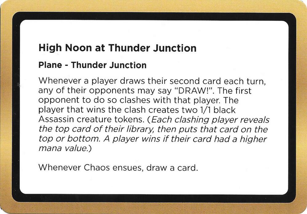 High Noon at Thunder Junction (Black Lotus Unknown Planechase), Oversize Cards #686475