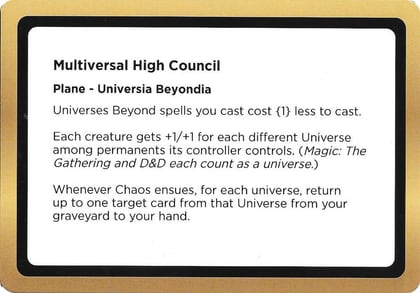 Multiversal High Council (Black Lotus Unknown Planechase), Oversize Cards #686476