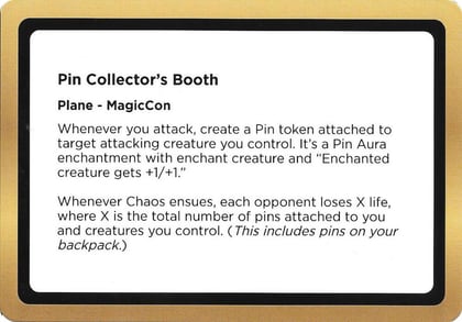 Pin Collector's Booth (Black Lotus Unknown Planechase), Oversize Cards #686479