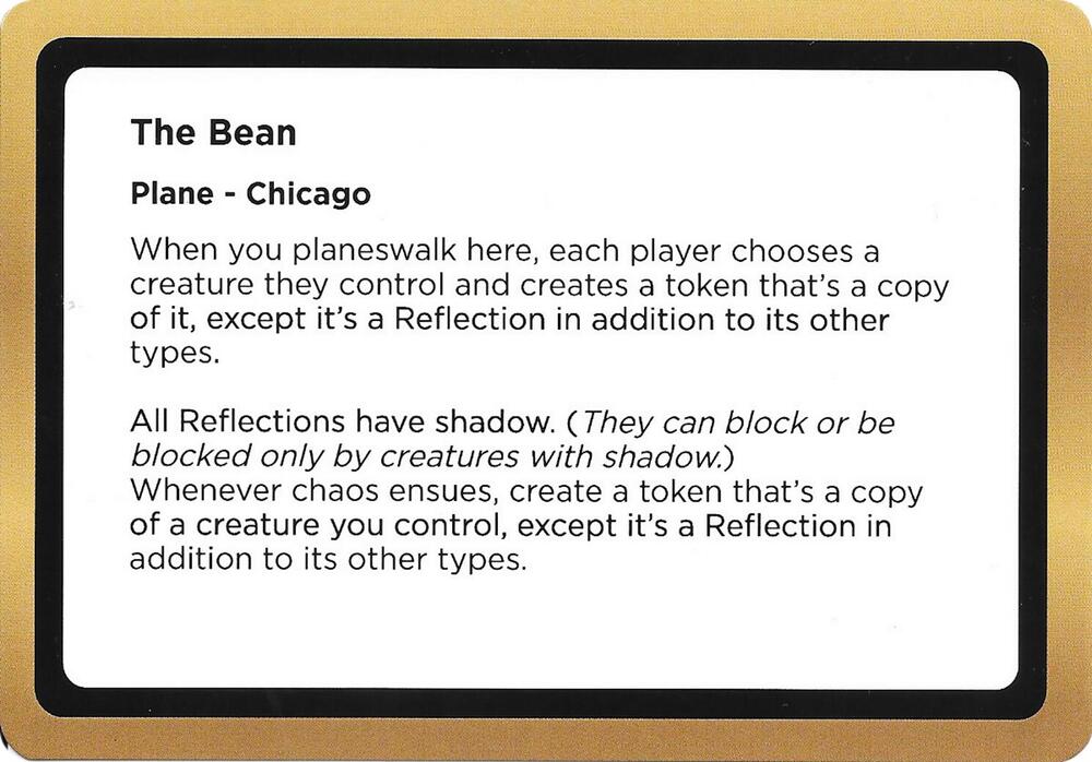 The Bean (Black Lotus Unknown Planechase), Oversize Cards #686482
