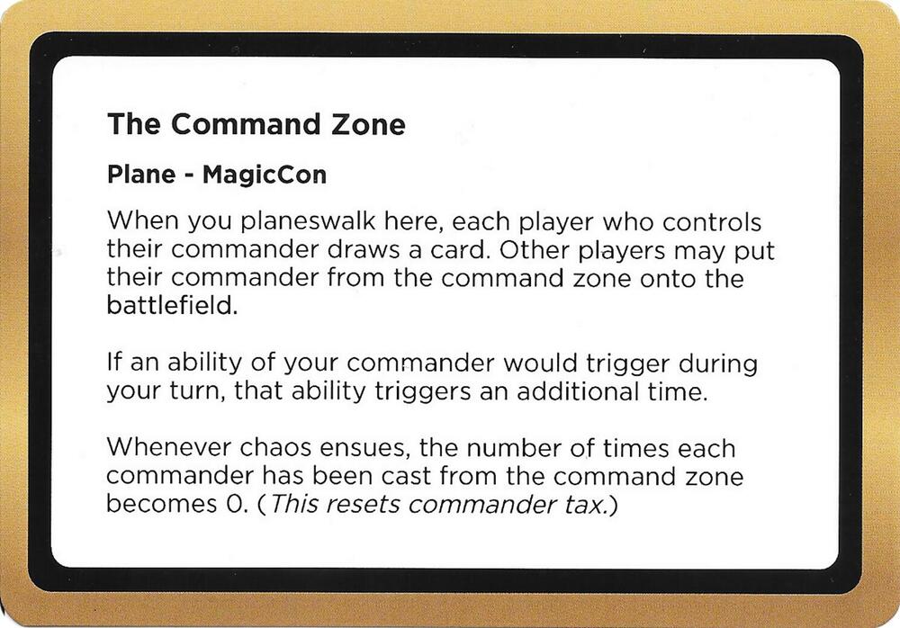 The Command Zone (Black Lotus Unknown Planechase), Oversize Cards #686483