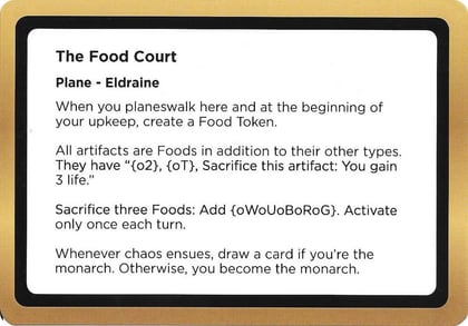 The Food Court (Black Lotus Unknown Planechase), Oversize Cards #686484