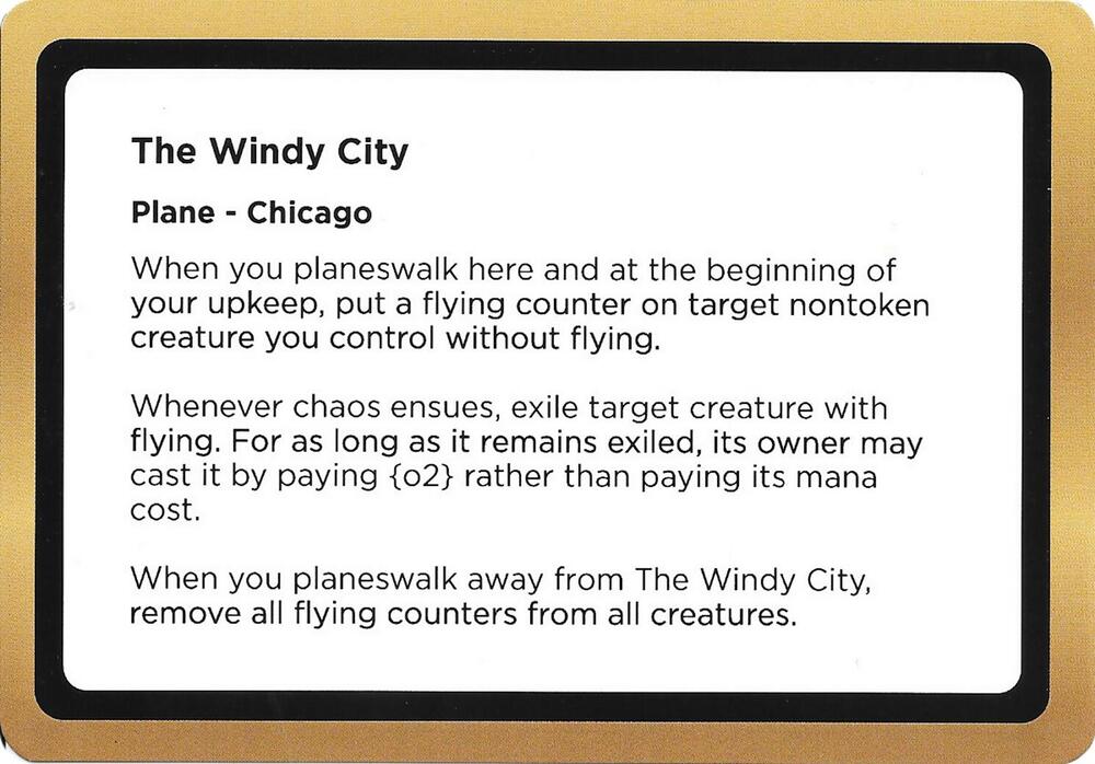 The Windy City (Black Lotus Unknown Planechase), Oversize Cards #686486