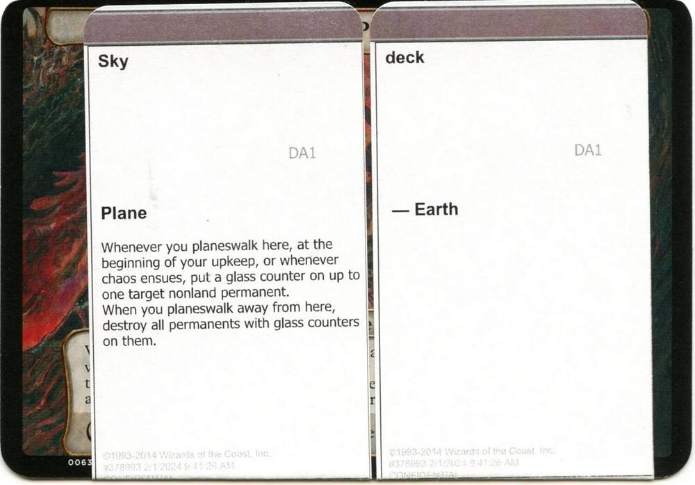 Sky Deck (Black Lotus Unknown Planechase), Oversize Cards #686491