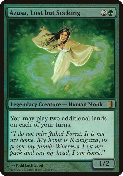 Azusa, Lost but Seeking (Commander's Arsenal), Oversize Cards #94984