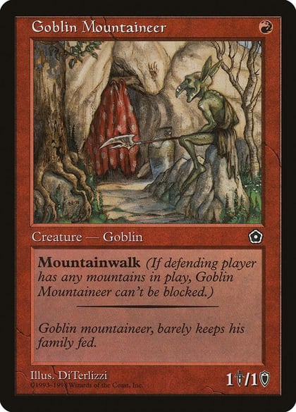 Goblin Mountaineer, Portal Second Age #144