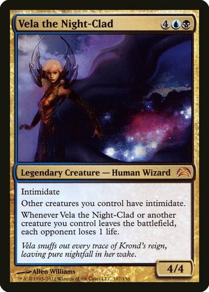 Vela the Night-Clad, Planechase 2012 107