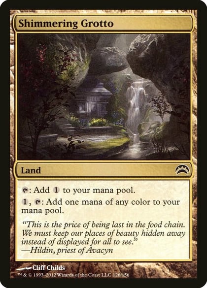 Shimmering Grotto, Planechase 2012 126