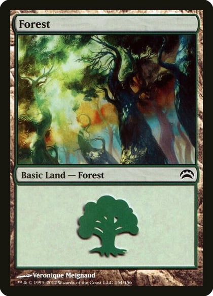 Forest (154), Planechase 2012 154