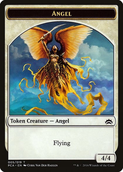 Angel // Saproling Double-Sided Token, Planechase Anthology 5 // 19