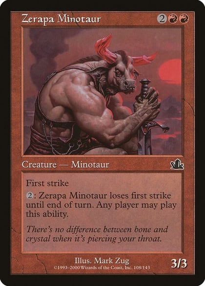 Zerapa Minotaur, Prophecy 108