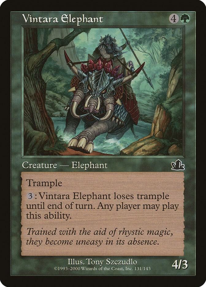 Vintara Elephant, Prophecy 131