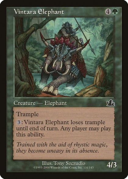 Vintara Elephant, Prophecy 131
