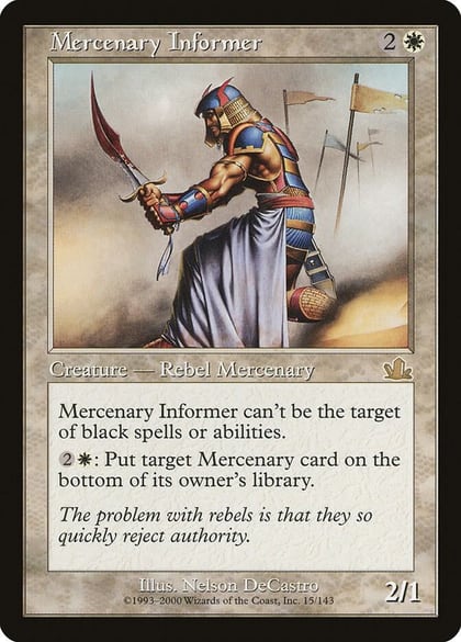 Mercenary Informer, Prophecy 15