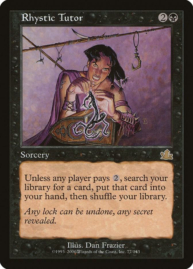 Rhystic Tutor, Prophecy 77
