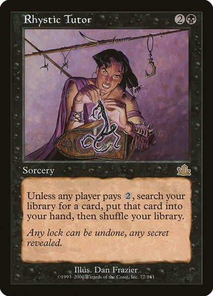 Rhystic Tutor, Prophecy 77