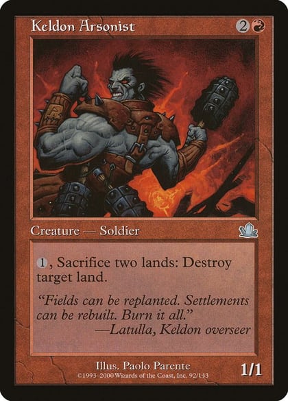 Keldon Arsonist, Prophecy 92